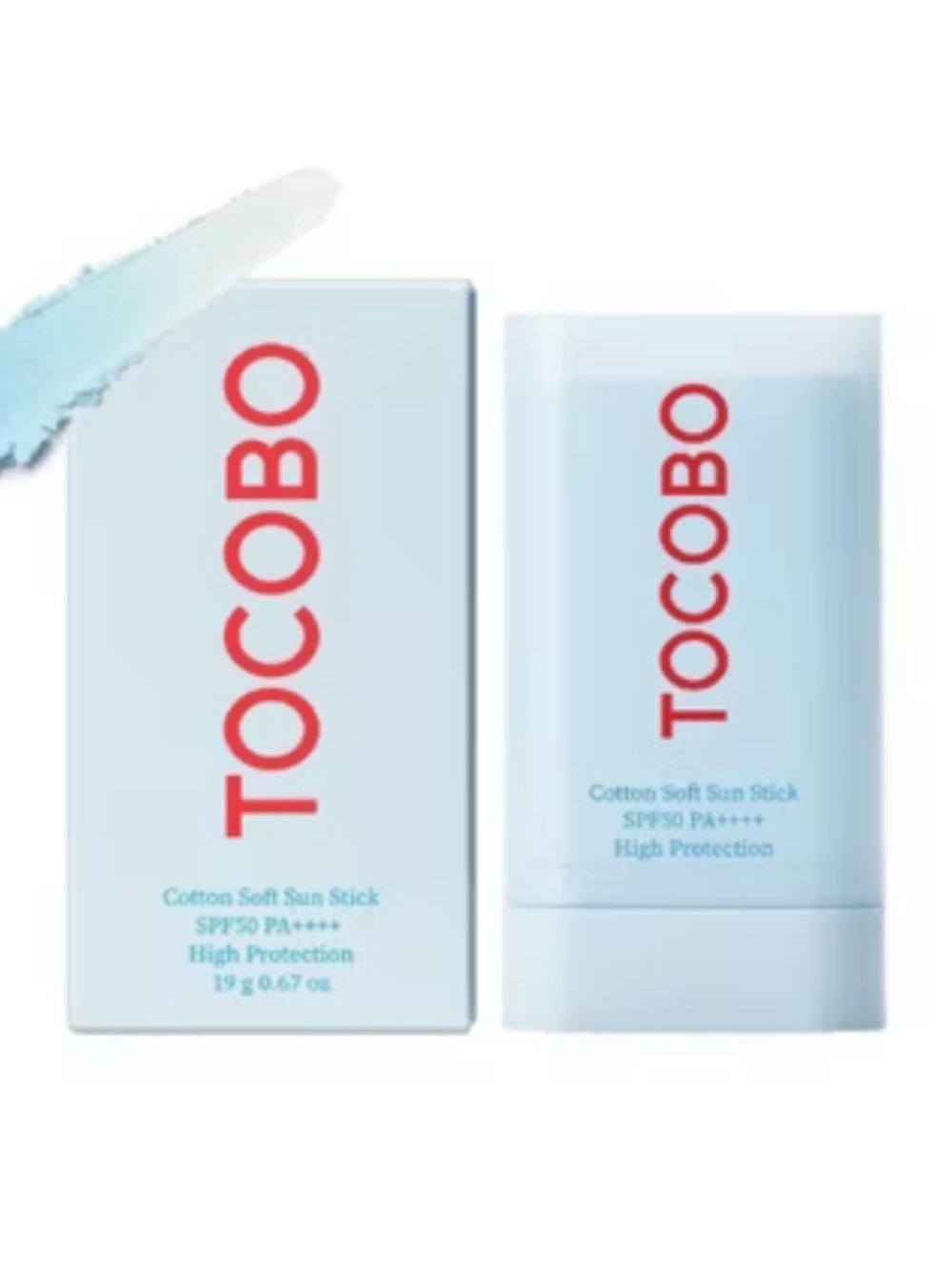 TOCOBO Cotton Soft Sun Stick SPF50 PA++++ Korean Sunscreen 19gr